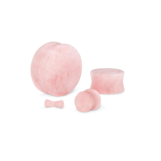 Rose Quartz Stone Plug — Price Per 1Rose Quartz Stone Plug — Price Per 1