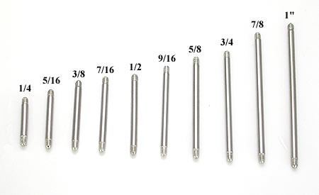 16g Externally Threaded Replacement Straight Shaft16g Externally Threaded Replacement Straight Shaft