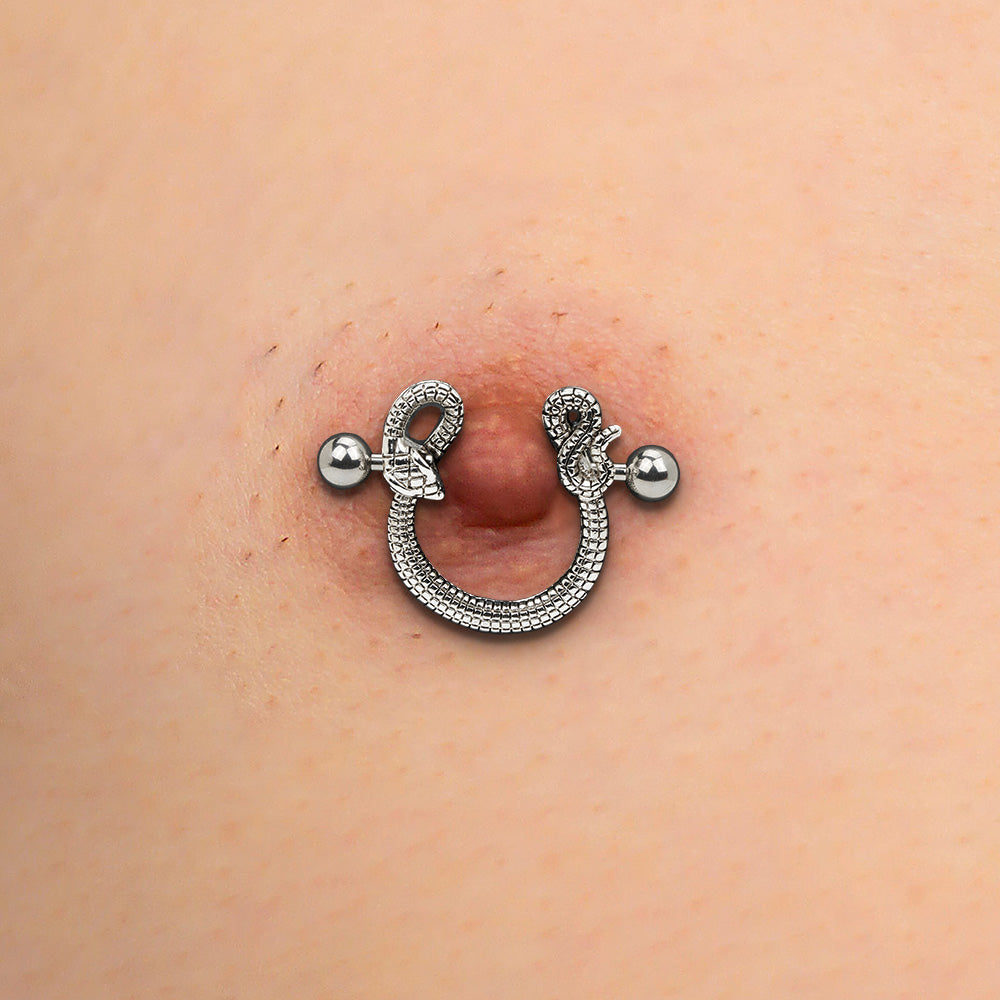 14g 7/8" Snake Nipple Shield Jewelry — Price Per Pair