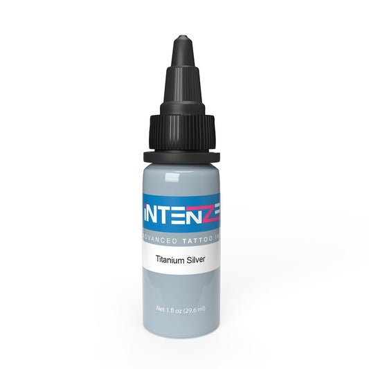 Intenze Tattoo Ink - Titanium Silver - Pick SizeIntenze Tattoo Ink - Titanium Silver - Pick Size