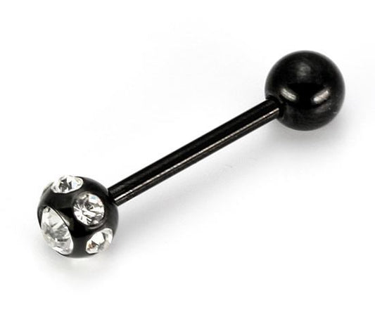 14g 5/8" Blackout Disco Straight Barbell14g 5/8" Blackout Disco Straight Barbell