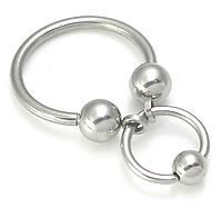 Stainless Steel Replacement 5mm Ball with HoopStainless Steel Replacement 5mm Ball with Hoop