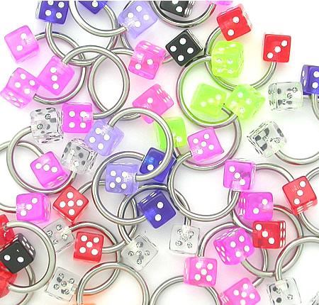 14g Dice Circular Barbell - Price Per 10