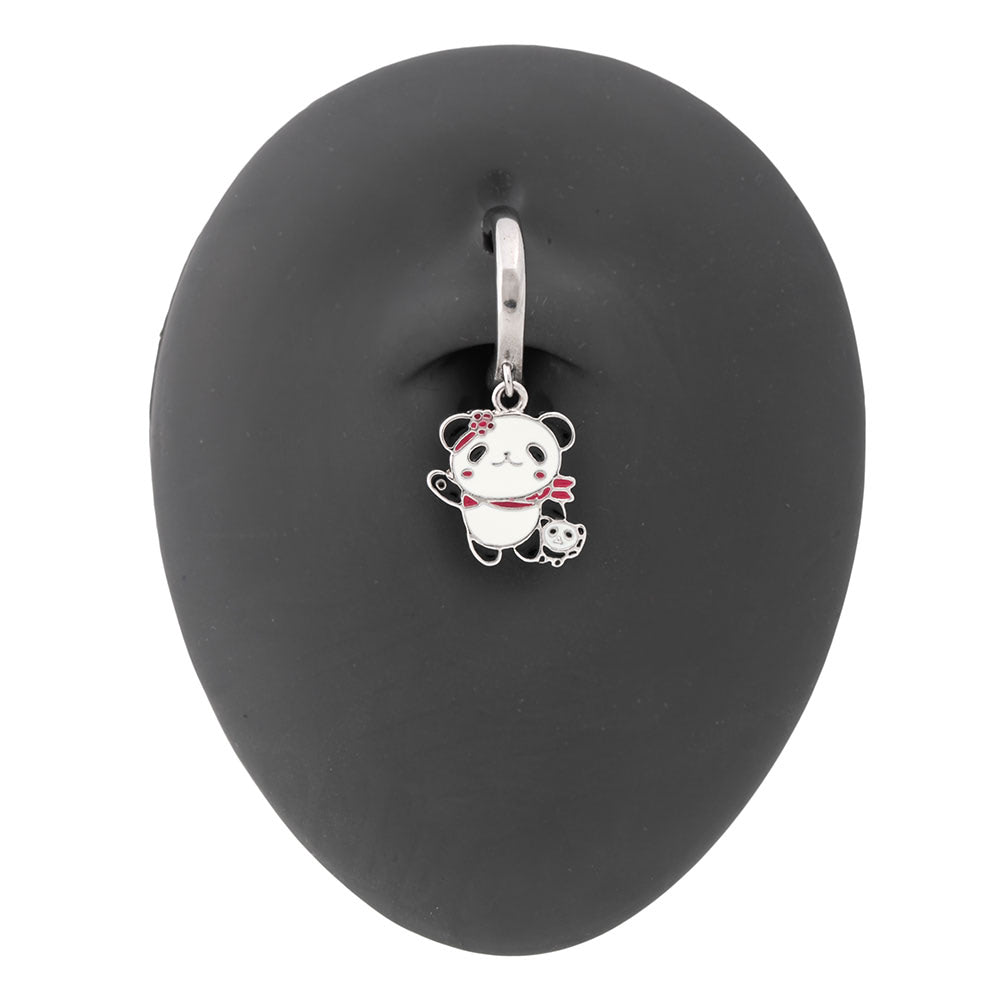 14g 3/8” Panda Friends Clicker Ring — Hinged Closure14g 3/8” Panda Friends Clicker Ring — Price Per 1