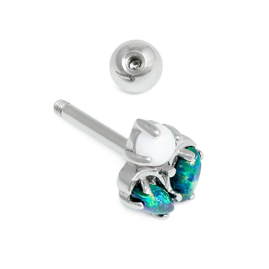 16g 5/16” Enchanted Opal Flower Straight Barbell — Price Per 116g 5/16” Enchanted Opal Flower Straight Barbell — Price Per 1