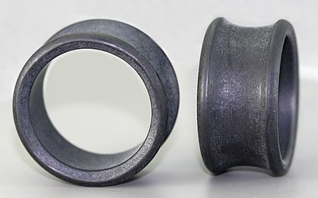 NYLON Charcoal Double Flare Tunnels from 0g up to 2-7/8" - Price Per 1NYLON Charcoal Double Flare Tunnels from 0g up to 2-7/8" - Price Per 1