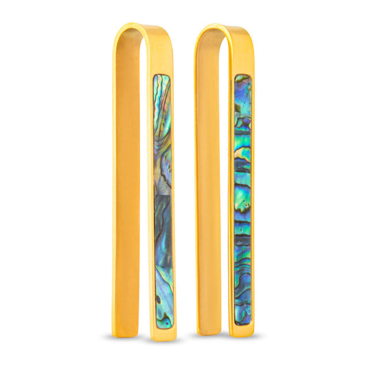 PVD Gold Abalone Clip Ear Weight — Price Per 2PVD Gold Abalone Clip Ear Weight — Price Per 2