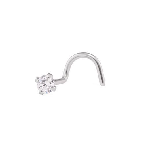 20g Prong-set Swarovski Crystal Jewel Nose Screw20g Prong-set Swarovski Crystal Jewel Nose Screw