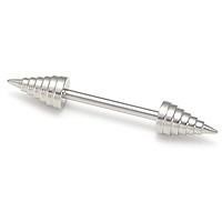 16g 15/32” Stainless Steel 7 Layer Cone Straight Barbell16g 15/32” Stainless Steel 7 Layer Cone Straight Barbell