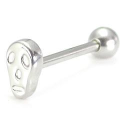 14g 5/8” Steel Casted Stretched Skull Straight Barbell14g 5/8” Steel Casted Stretched Skull Straight Barbell