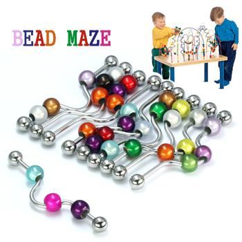 14g 1.5” Bead Maze Industrial Barbell14g 1.5” Bead Maze Industrial Barbell