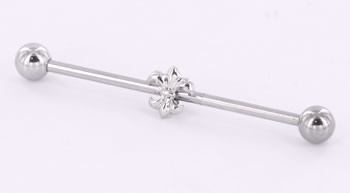 14g 1.5” Fleur de Lis Industrial Barbell14g 1.5” Fleur de Lis Industrial Barbell