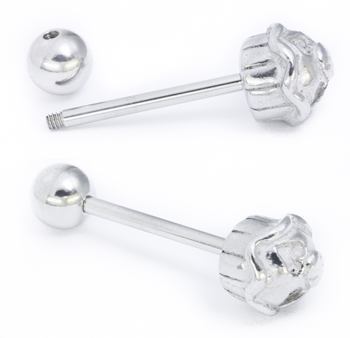 14g 5/8" Cupcake Straight Barbell14g 5/8" Cupcake Straight Barbell