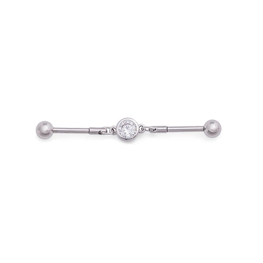 14g Jeweled Chain Industrial Barbell — Price Per 114g Jeweled Chain Industrial Barbell — Price Per 1