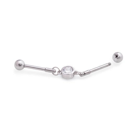 14g Jeweled Chain Industrial Barbell — Price Per 114g Jeweled Chain Industrial Barbell — Price Per 1