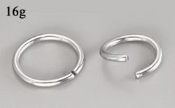 16g Seamless Annealed Stainless Steel Ring16g Seamless Annealed Stainless Steel Ring