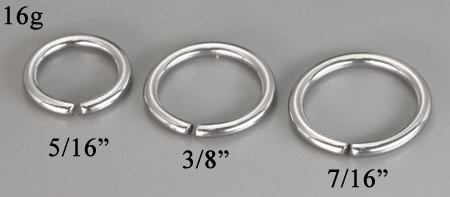 16g Seamless Annealed Stainless Steel Ring16g Seamless Annealed Stainless Steel Ring