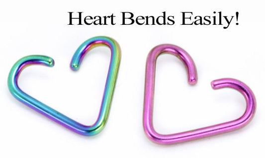 16g Niobium Heart - 2 Sizes16g Niobium Heart - 2 Sizes