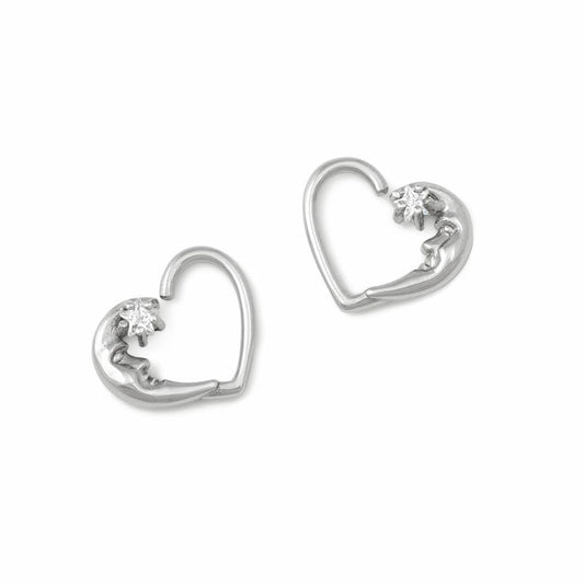 16g Crystal Star Moon Bendable Heart Ear Jewelry — Price Per 216g Crystal Star Moon Bendable Heart Ear Jewelry — Price Per 2