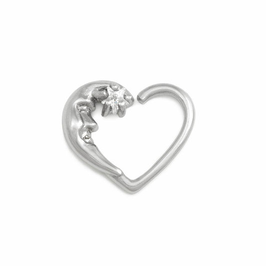 16g Crystal Star Moon Bendable Heart Ear Jewelry — Price Per 216g Crystal Star Moon Bendable Heart Ear Jewelry — Price Per 2