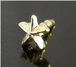 14kt Yellow Gold BioPlastic 3D Star - add on14kt Yellow Gold BioPlastic 3D Star - add on