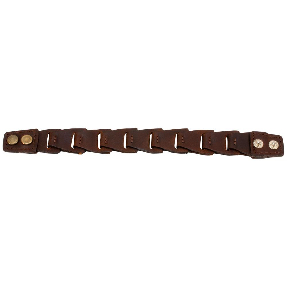 Miami Cuban Link Two Rows Leather Bracelet, Double, Men's, Knight Style,  Sterling Silver – vartovarjewelry.com